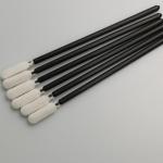 Round Head Cleanroom Foam Swab 93mm Lint Free With Black Handle for sale