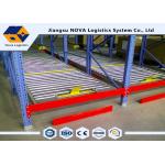 Heavy Duty Rolling Gravity Pallet Racking 1000 Kgs Max Loading Capacity for sale
