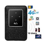 150Mbps 10Users WPS 2.4g Sim Card Slot 4g Lte Wifi Pocket Hotspot Router With Battery for sale