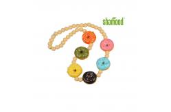 China Scented Donut Shape Plastic Air Freshener For Car Review Mirror supplier