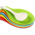 Eco Friendly 37g 72g Almond Shaped Silicone Spoon Holder for sale