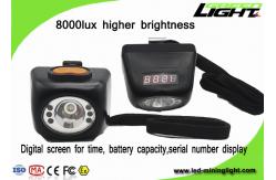 China Rechargeable 1.3W 4.5Ah 8000lux Cordless Miners Cap Light supplier