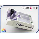 Custom Silver Stamped Folding Paper Box Visible Die Cut Window