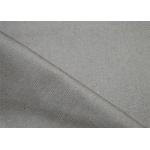Purity Cotton Twill Fabric / Grey Herringbone Fabric With Soft Touch