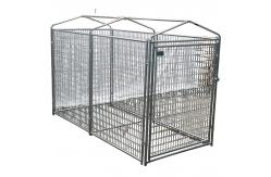 China Galvanized Outdoor Heavy Duty Dog Kennel Large Removable Tray supplier