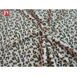 Customized Clothing Home Textile Plush Toy Fabric Knitted Printing Leopard Animal Polyester for sale
