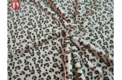 China Customized Clothing Home Textile Plush Toy Fabric Knitted Printing Leopard Animal Polyester supplier