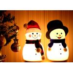 1200mA Tabletop Night Light Lamp , Silicone Snowman Led Night Light for sale