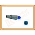 4 Pin Circular Connector Plastic Male Plug Gray Color Plastic Circular Connectors for sale