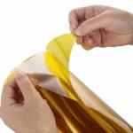Amber Polyimide Adhesive Tape 50mic Kapton Film Adhesive Tape With Release Liner for sale