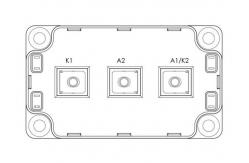 China 1200V Automotive IGBT Modules MSCDC450A120AG Rectifiers Diode Arrays Module 450A supplier