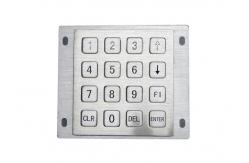 China Waterproof Industrial Numeric Keypad 4x4 Matrix With 16 Flat Keys Optional Connectors supplier