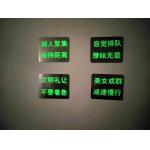 Eco-solvent Printing Marine Photoluminescent Imo Symbols Safety Signs Glow In The Dark 2-4 Hours For Marine Signs for sale