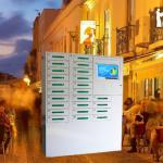 Remote Advertising Vertical Cell Phone Station Network Digital Signage 24 doors