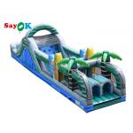 48ft Interactive Inflatable Obstacle Course Funny Bouncy House Inftable For Party Events