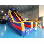 Commercial 0.55mm Pvc Tarpaulin Giant Inflatable Slides Outdoor Inflatable Water Slides Castle For Kids And Adults for sale