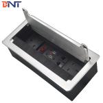 Tabletop Flip Up Power Outlet With Double UK Power Plugs Customization Available for sale
