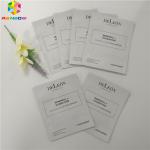 Aluminum Foil Plastic Cosmetic Packaging Bag Facial Packing 3 Sides Seal Mask Packet for sale