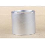 Silvery Color Paper Cans Packaging With Aluminium Easy Open Lip + PE Cap for sale