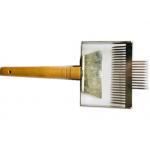 23 Needles Stainless steel Double Headed Honey Uncapping Fork with wooden handle