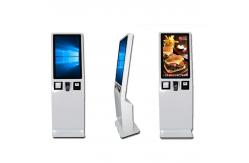 China Touch Screen 43 Inch Self Order Kiosk With Qr Code Scanner supplier