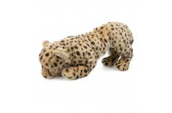 China Skin Friendly 50cm Simulation Jaguar Plush Toys supplier