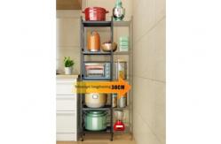 China 5 Layers Multi Layer Rotating Kitchen Rack Adjustable Length Height supplier