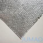 Aluminum Metal Sequin Curtains For Architecture Metallic Silver for sale