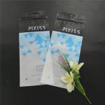Custom printed packaging of plastic bags black with zipper for clothing make up tool etc for sale