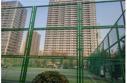 China High Security Galvanized Vinyl Coated Chain Link Fence For Stadium Fence supplier