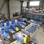 90*90 mm Pallet Block Machine in Lithuania for European Pallet for sale