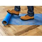 Temporary Floor Protection Film 600mm X 100m Self Adhesive Plastic Cover for sale