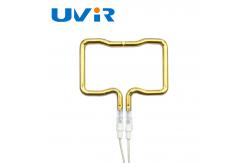 China 3D Single Tube Gold Coating Infrared Heating Element Tube Customizable Wavelength And Dimensions supplier