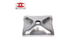 China Steel Adjustable Pressed Base Plate Of Scaffolding For Shoring Prop supplier