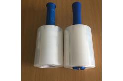 China Customizable White LLDPE Stretch And Shrink Film Designed With Plastic Handle supplier