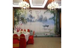 China Operable Folding Partition Walls , Aluminum Sliding Partition Doors supplier