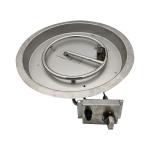 ISO9001 Stainless Steel Fire Pit Tray 48cm Fire Pit Burner Pan for sale
