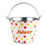 Galvanized Tin Champagne Bucket 5L Beer Bottle Ice Bucket for sale