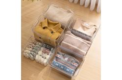 China 5L-20L Eco Wardrobe Transparent Drawer Organizer clear clothes bins supplier