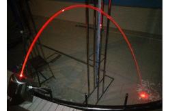 China 2000L/H Laminar Water Jet Fountain With 3w RGB Stainless Steel Lights supplier