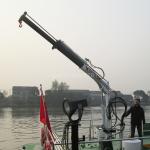 Factory Steel 0.35T 3.5M Telescopic Boom Crane Lifting Mini Knuckle mobile boat Marine for sale
