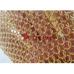 Chainmail 7mm Metal Ring Curtain For Office Partition for sale