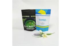 China skincare packaging bag/hologram foil stand up bath salt packaging with window supplier