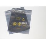 0.08～0.2 Mm Zipper ESD Anti Static Bags Flat Waterproof With Printing Logo for sale