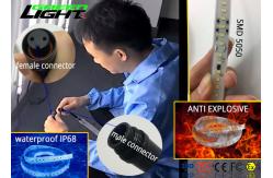 China High Brightness LED Flexible Strip Lights 24v Waterproof Ip68 Anti Explosive supplier