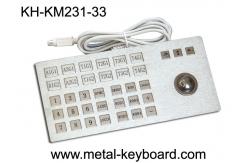 China Dust - Proof Industrial Info - Kiosk Keyboard with Rugged Trackball supplier