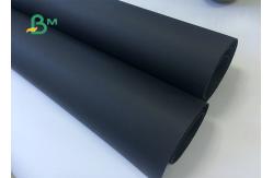 China 100% Virgin Pulp Surface Glossy Recyclable Black Paper For Hardcover supplier