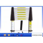 FRP Overhead Line Construction Tools Multi-section insulating flexible telescopic ladder with light epoxy resin for sale