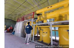 China High Efficiency Vacuum Oil Filter Oil Distillation Refining 2T/D supplier