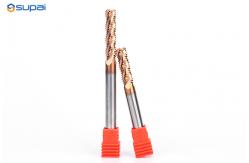 China 45° Cutting Edge Angle Roughing End Mill 75mm Overall Length TiAlN Coating Available supplier